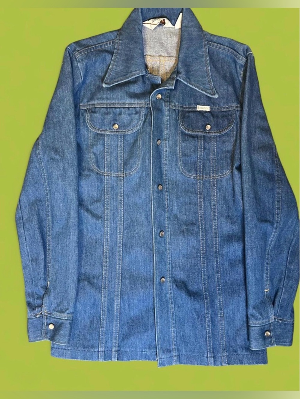 Vintage 1970’s Denim Pearl Snap Button down/Chore Jacket. Sedgefield